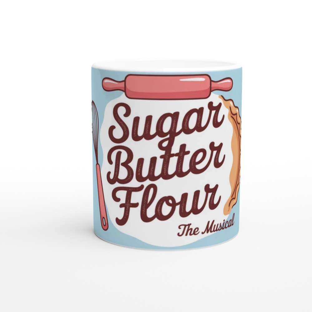 Sugar Butter Flour The Musical Baking Mug — view 11