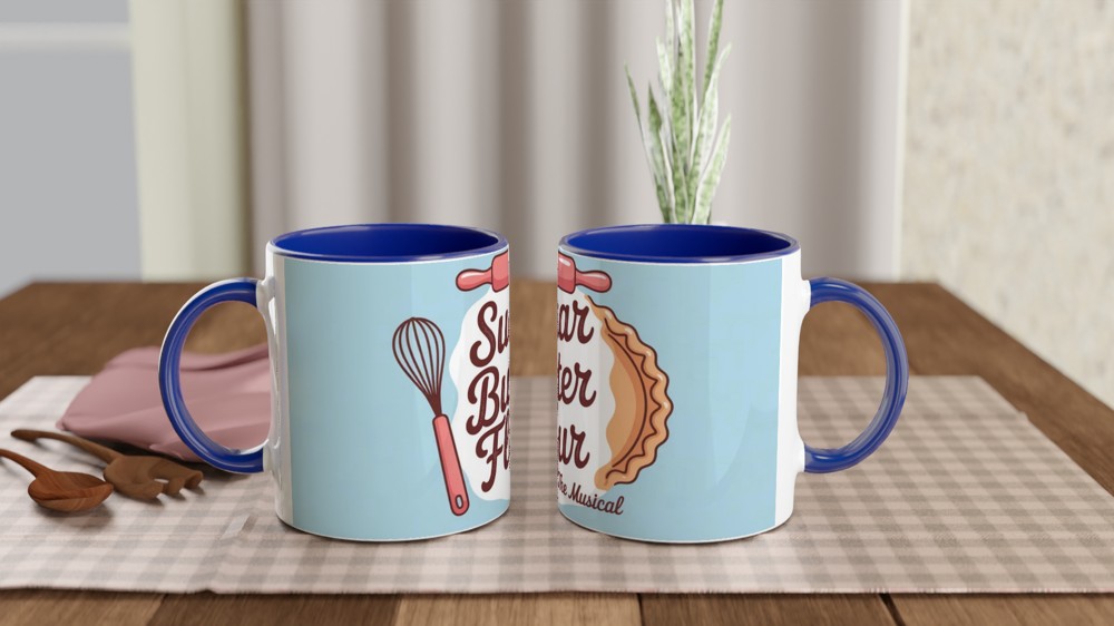 Sugar Butter Flour The Musical Baking Mug — view 4