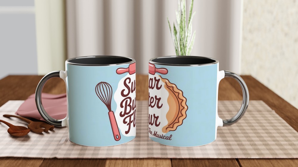 Sugar Butter Flour The Musical Baking Mug — view 9