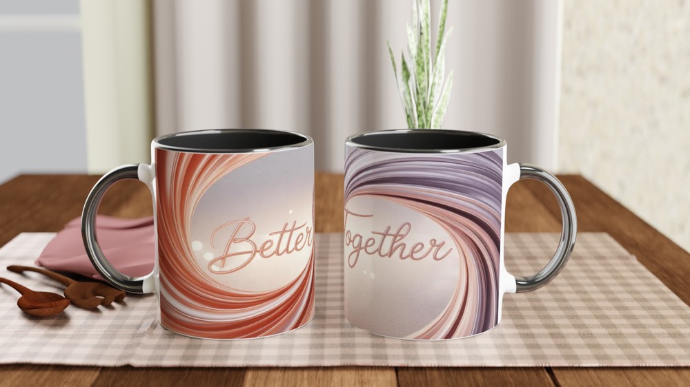 Better Together Rose Gold Swirl Mug — view 9