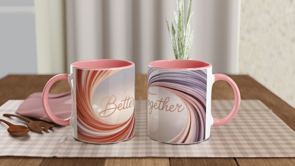 Better Together Rose Gold Swirl Mug — view 6