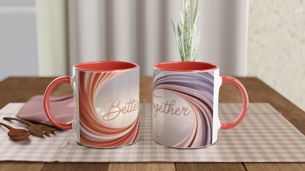 Better Together Rose Gold Swirl Mug — view 7