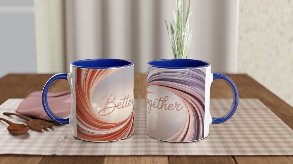 Better Together Rose Gold Swirl Mug — view 4