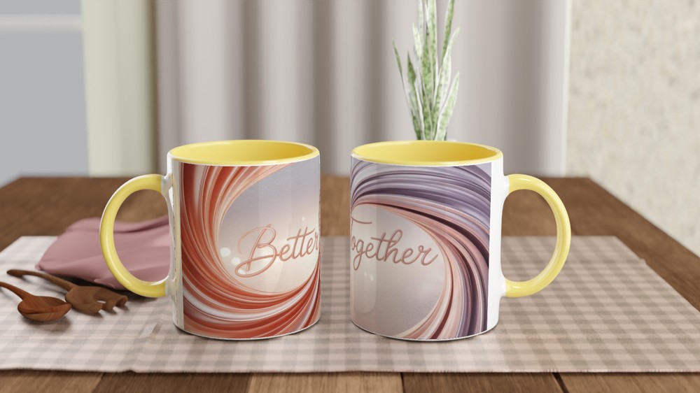 Better Together Rose Gold Swirl Mug — view 8