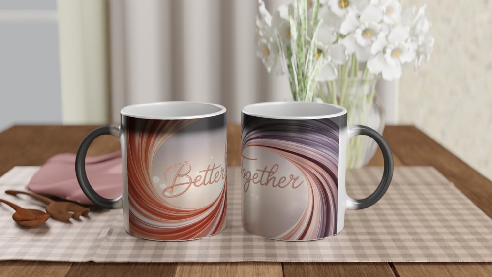 Better Together Rose Gold Swirl Mug — view 3