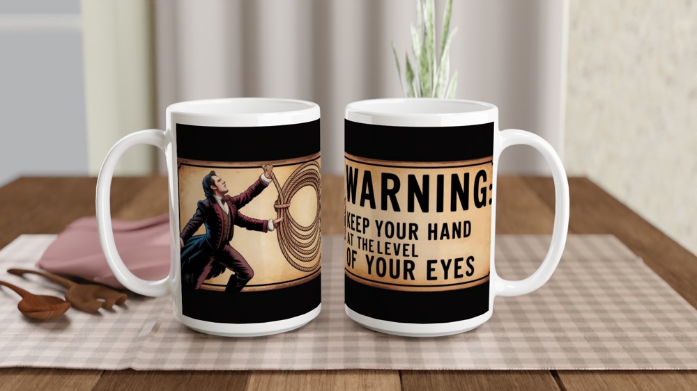 Phantom of the Opera Mug | Buquet's Warning Gift | Musical Theatre Mug | Theatre Lover Present — view 2