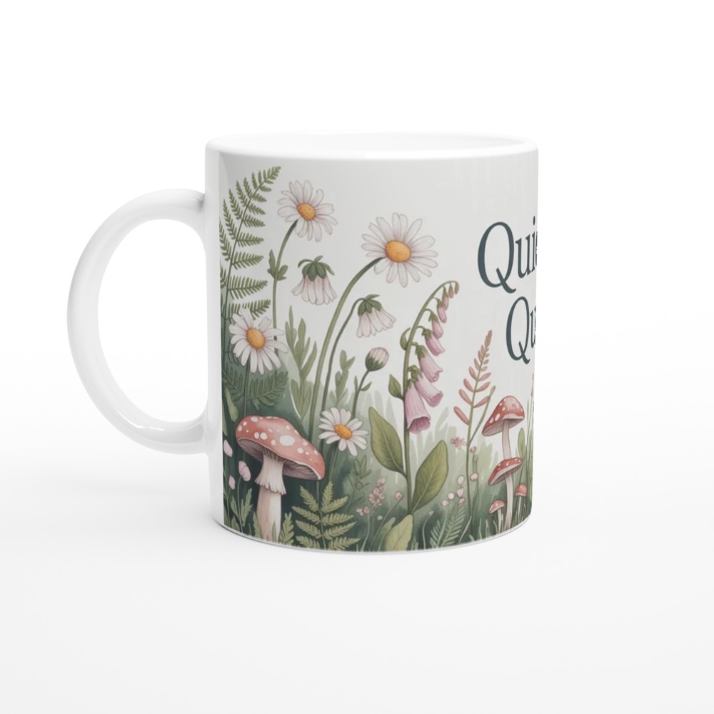 Quietly Queer Mug | Cottagecore Botanical Gift | LGBTQ Pride Wildflower Cup | Present for Best Friend — view 10