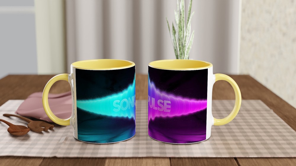 K-Pop Soundwave Mug | Sonic Pulse Neon Design | Music Lover Gift | Birthday Present for Best Friend — view 8