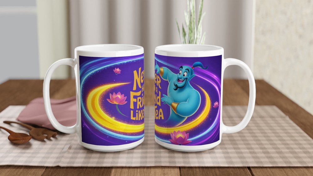 Never Had a Friend Like Tea - Genie Mug — view 2