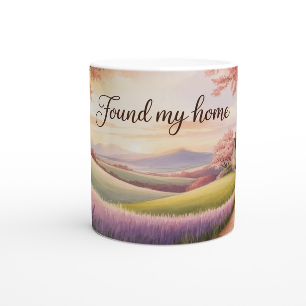 Found My Home Mug | Romantic Anniversary Gift | Valentine's Day Present for Couples | Warm Wrap Around Design Mug — view 11