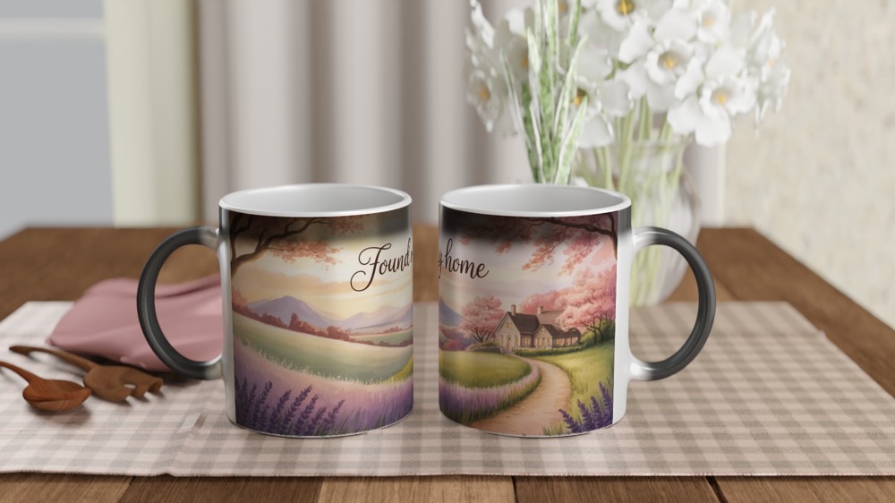 Found My Home Mug | Romantic Anniversary Gift | Valentine's Day Present for Couples | Warm Wrap Around Design Mug — view 3