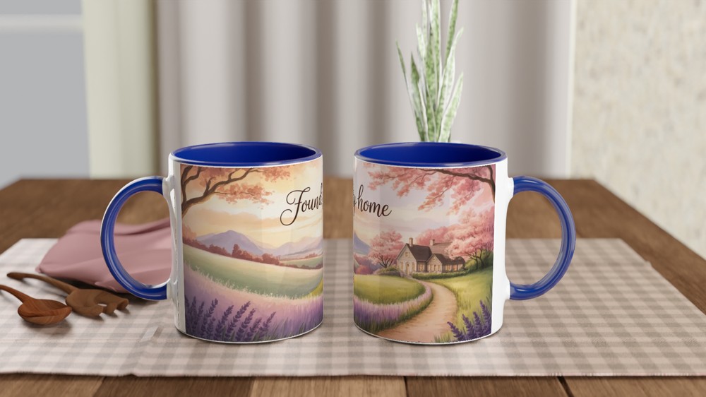 Found My Home Mug | Romantic Anniversary Gift | Valentine's Day Present for Couples | Warm Wrap Around Design Mug — view 4