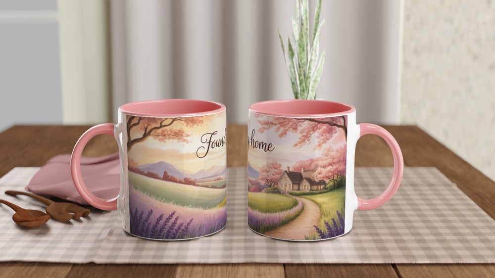 Found My Home Mug | Romantic Anniversary Gift | Valentine's Day Present for Couples | Warm Wrap Around Design Mug — view 6