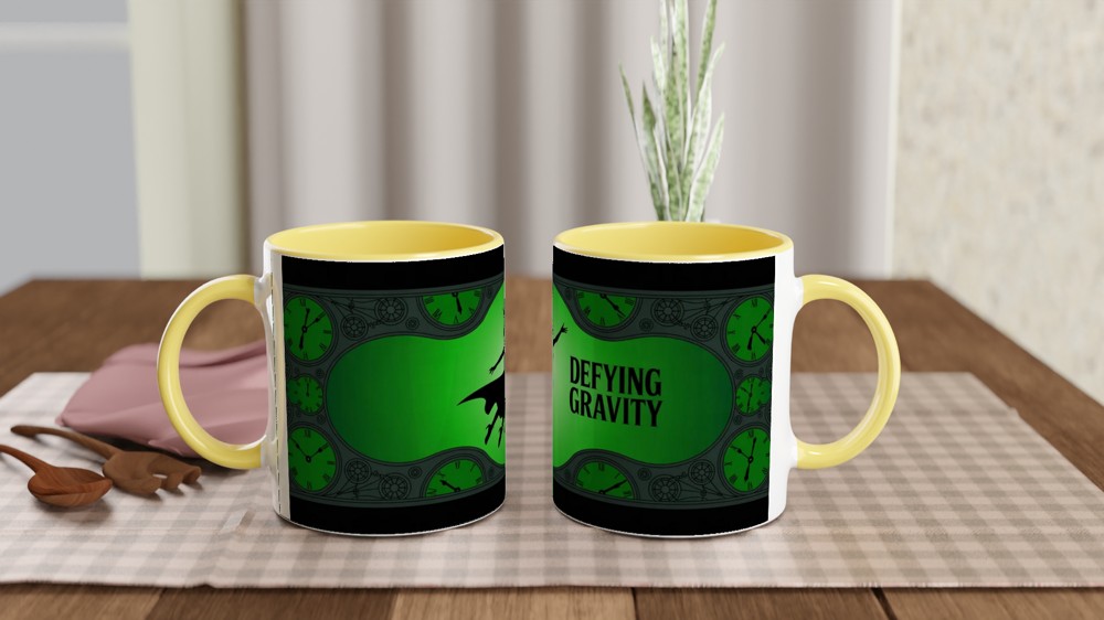 Wicked Defying Gravity Mug | Elphaba Silhouette Theatre Gift | Musical Theatre Mug for Her | West End Musical Fan Present — view 8