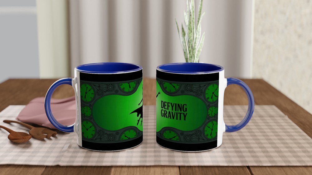 Wicked Defying Gravity Mug | Elphaba Silhouette Theatre Gift | Musical Theatre Mug for Her | West End Musical Fan Present — view 4