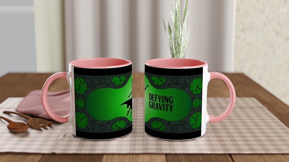 Wicked Defying Gravity Mug | Elphaba Silhouette Theatre Gift | Musical Theatre Mug for Her | West End Musical Fan Present — view 6