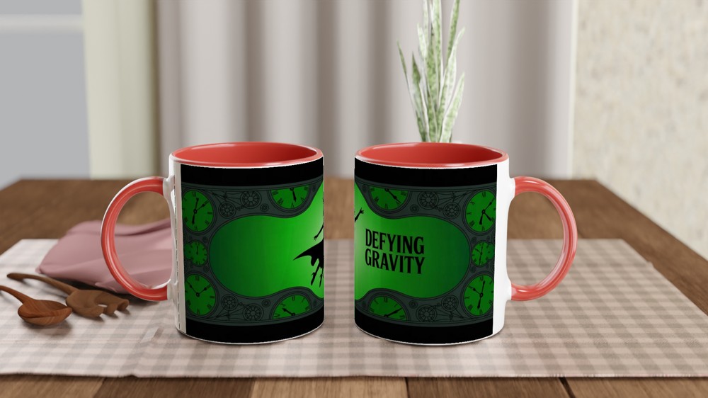 Wicked Defying Gravity Mug | Elphaba Silhouette Theatre Gift | Musical Theatre Mug for Her | West End Musical Fan Present — view 7