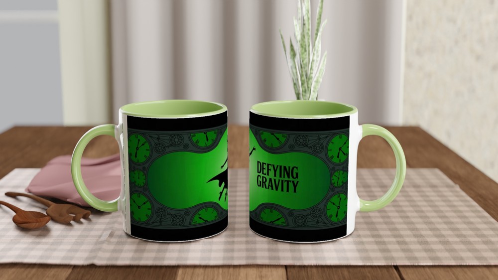 Wicked Defying Gravity Mug | Elphaba Silhouette Theatre Gift | Musical Theatre Mug for Her | West End Musical Fan Present — view 5