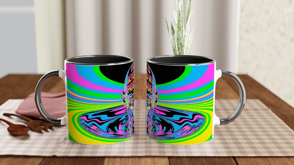 This Is Beyond My Paygrade Psychedelic Mug — view 9