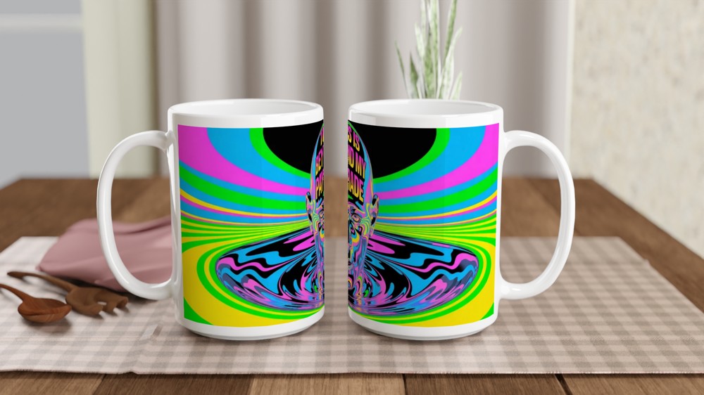 This Is Beyond My Paygrade Psychedelic Mug — view 2