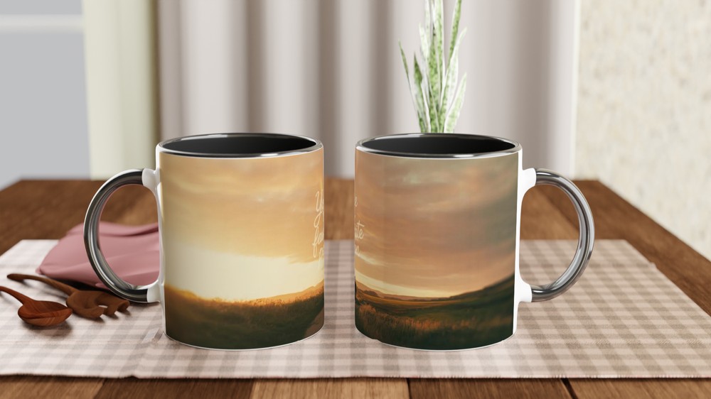 Favourite Person Mug | Romantic Anniversary Gift | Sunset Silhouette Love Present | Valentines Mug for Husband or Wife — view 9