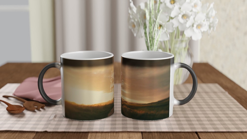 Favourite Person Mug | Romantic Anniversary Gift | Sunset Silhouette Love Present | Valentines Mug for Husband or Wife — view 3