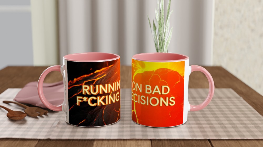Bad Decisions Mug | Funny Rude Quote Gift | Molten Lava Coffee Mug for Best Friend | Birthday Present for Him or Her — view 6
