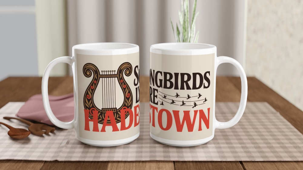 Songbirds Lyre Hadestown Musical Mug — view 2