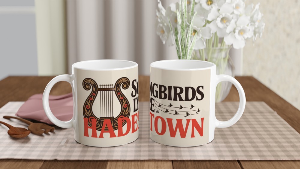 Songbirds Lyre Hadestown Musical Mug