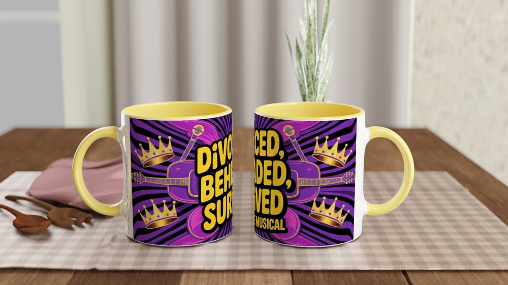 Divorced Beheaded Survived The Musical Mug — view 8