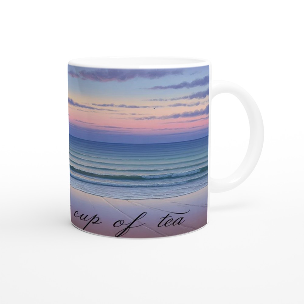 You're My Cup of Tea Mug | Romantic Coastal Dusk Gift | Anniversary and Valentine's Present for Couples | Cute Tea Lover Mug — view 12