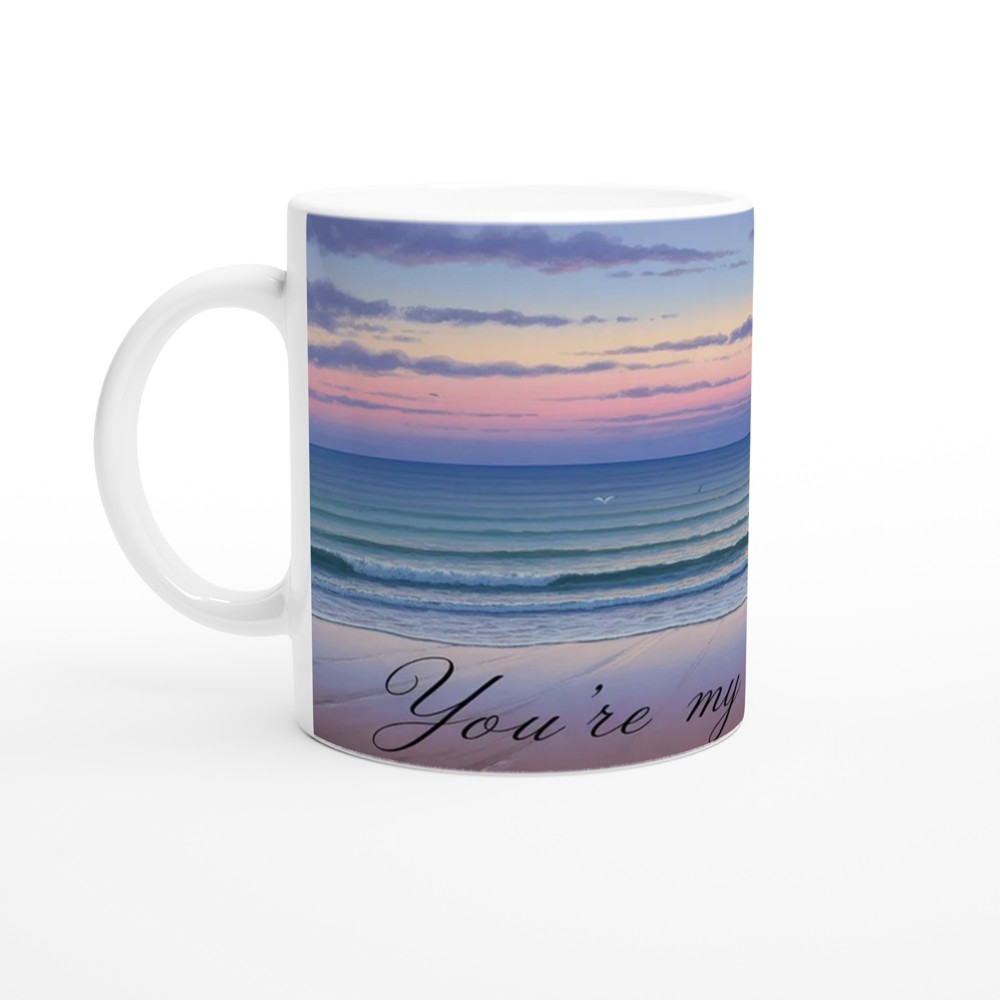 You're My Cup of Tea Mug | Romantic Coastal Dusk Gift | Anniversary and Valentine's Present for Couples | Cute Tea Lover Mug — view 10
