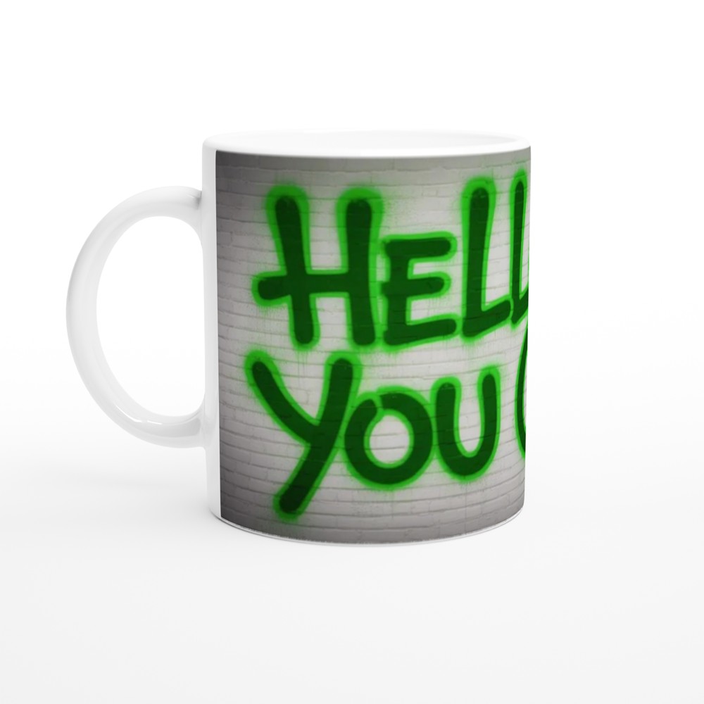 Hello You C*nt Graffiti Style Funny Rude Mug — view 10
