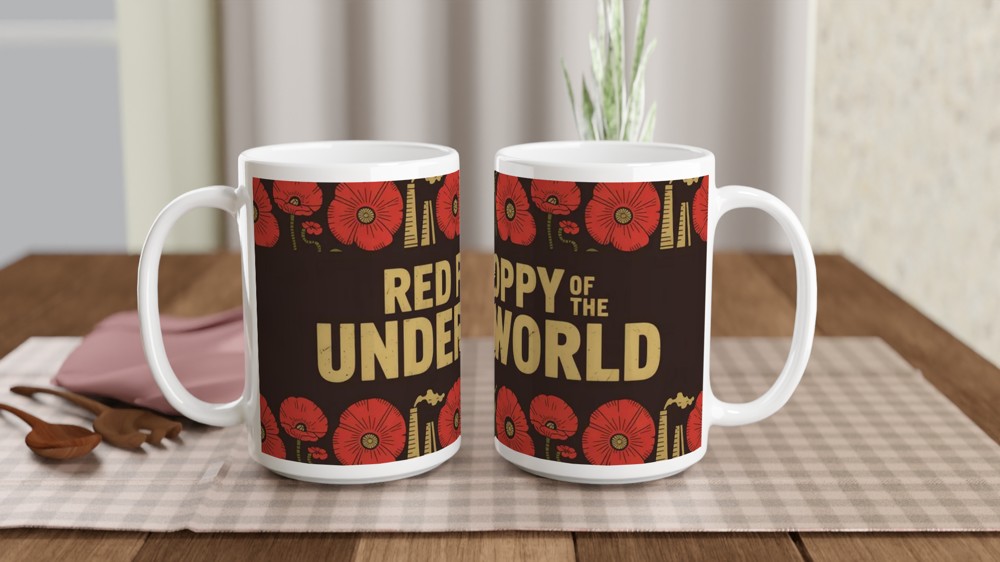 Hadestown Mug | Red Poppy of the Underworld | Musical Theatre Gift for Best Friend | Broadway Theatre Lover Present — view 2