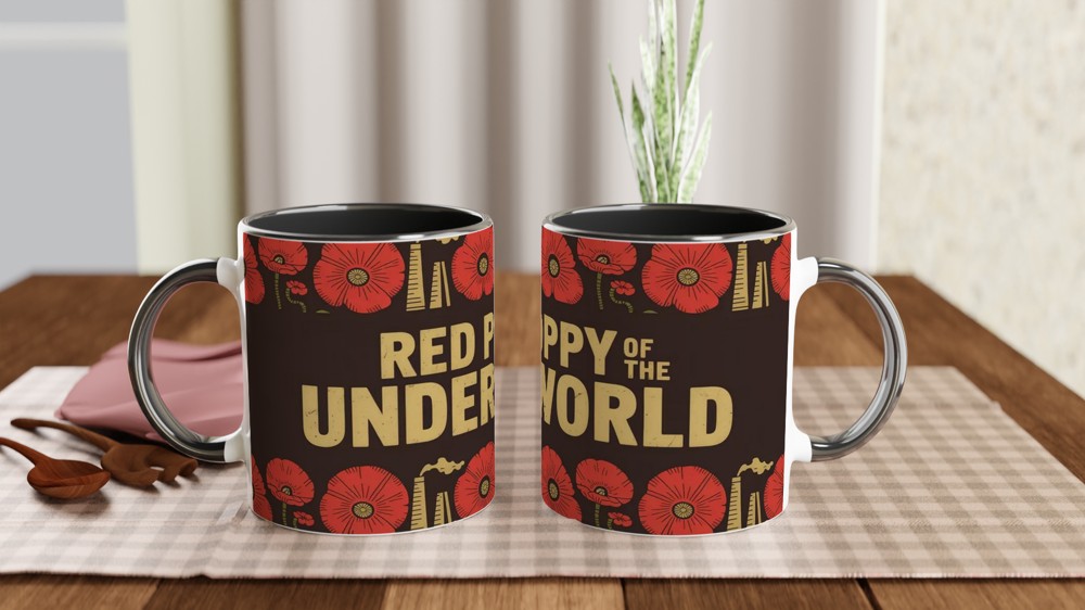 Hadestown Mug | Red Poppy of the Underworld | Musical Theatre Gift for Best Friend | Broadway Theatre Lover Present — view 9
