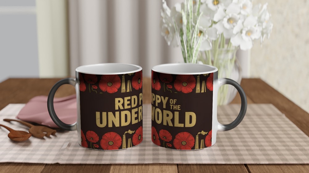 Hadestown Mug | Red Poppy of the Underworld | Musical Theatre Gift for Best Friend | Broadway Theatre Lover Present — view 3