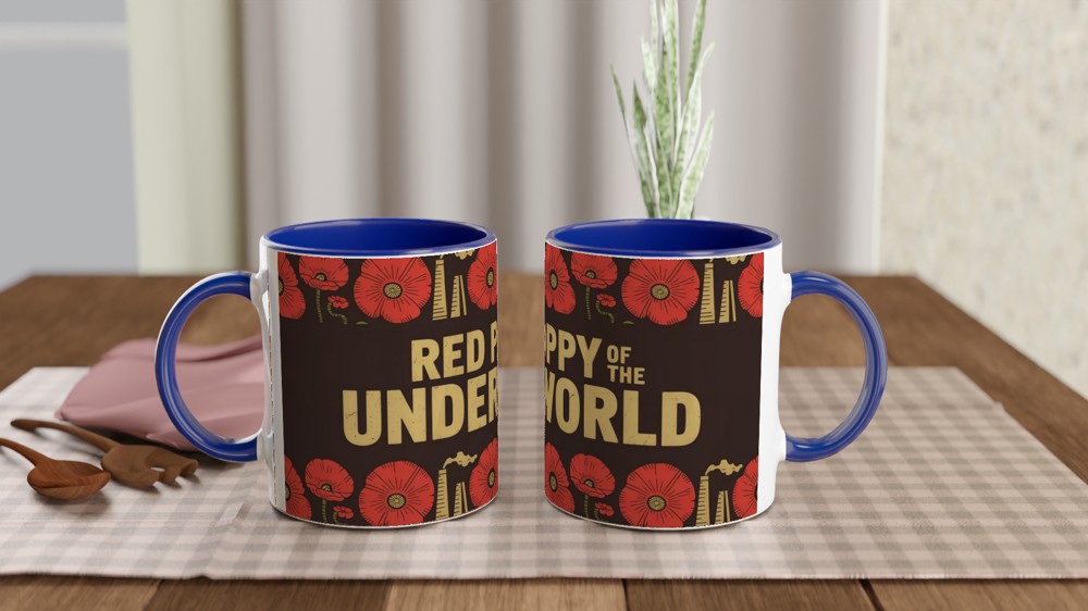 Hadestown Mug | Red Poppy of the Underworld | Musical Theatre Gift for Best Friend | Broadway Theatre Lover Present — view 4