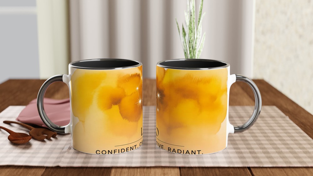 Leo Mug | Astrology Constellation Gift | Zodiac Birthday Present for Her and Him | Celestial Star Sign Mug — view 9