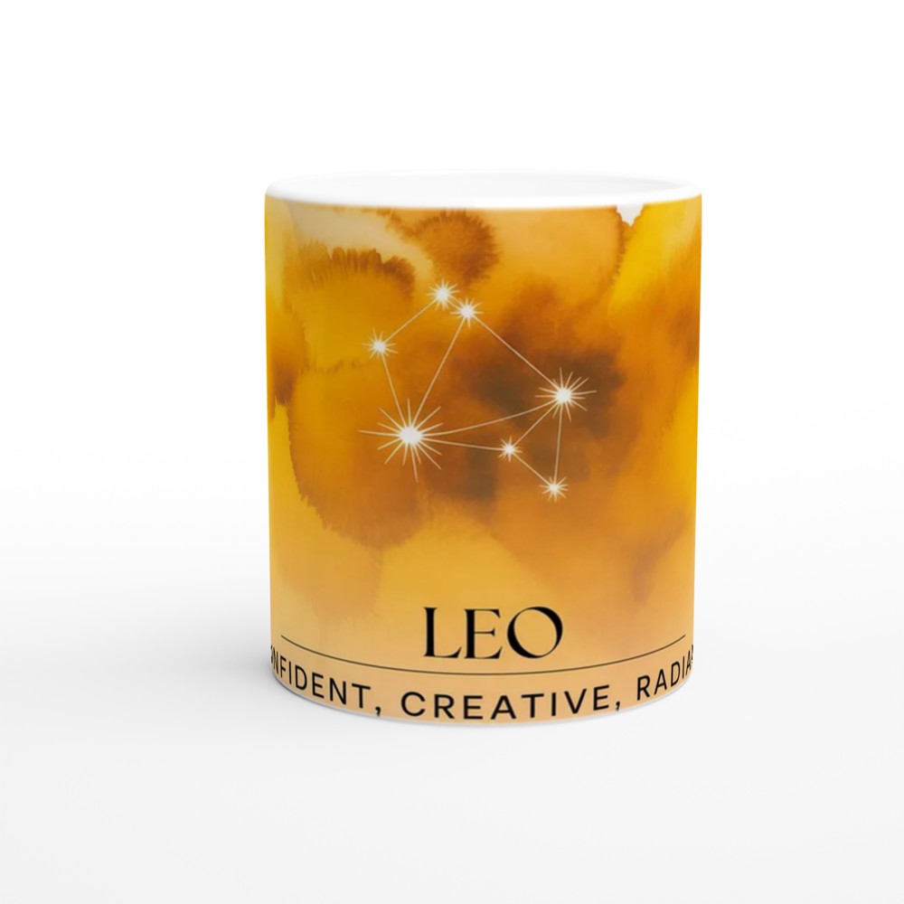 Leo Mug | Astrology Constellation Gift | Zodiac Birthday Present for Her and Him | Celestial Star Sign Mug — view 11