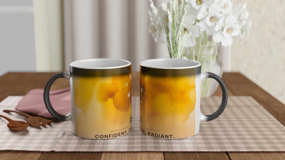 Leo Mug | Astrology Constellation Gift | Zodiac Birthday Present for Her and Him | Celestial Star Sign Mug — view 3