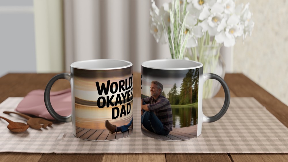 World's Okayest Dad Funny Father's Day Mug — view 3