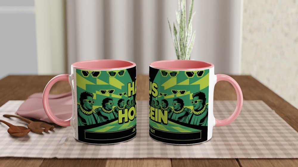 Six the Musical Mug | Haus of Holbein Gift | Theatre Lover Present | Neon Rave Musical Theatre Mug — view 6