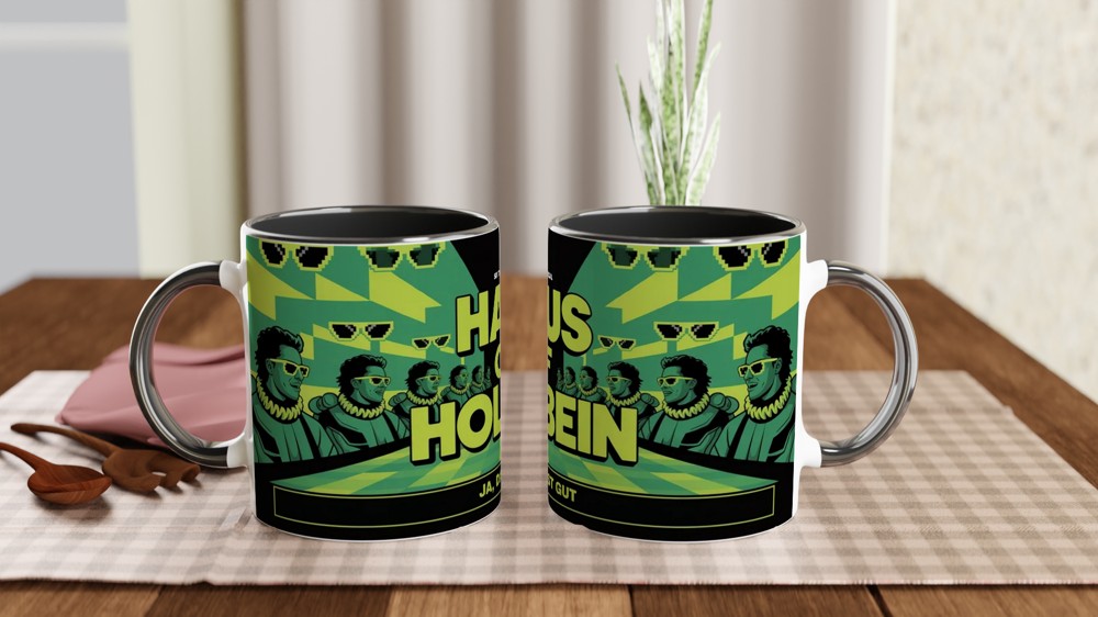 Six the Musical Mug | Haus of Holbein Gift | Theatre Lover Present | Neon Rave Musical Theatre Mug — view 9
