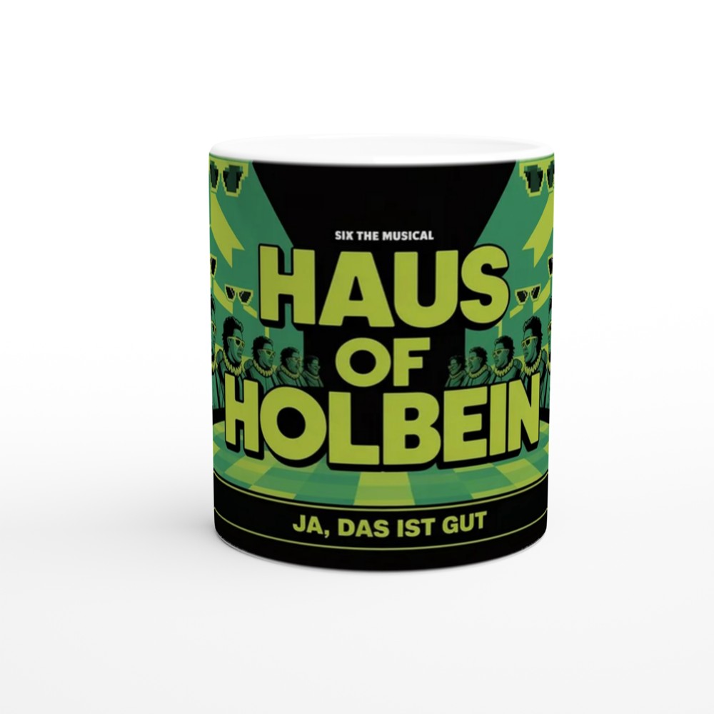 Six the Musical Mug | Haus of Holbein Gift | Theatre Lover Present | Neon Rave Musical Theatre Mug — view 11