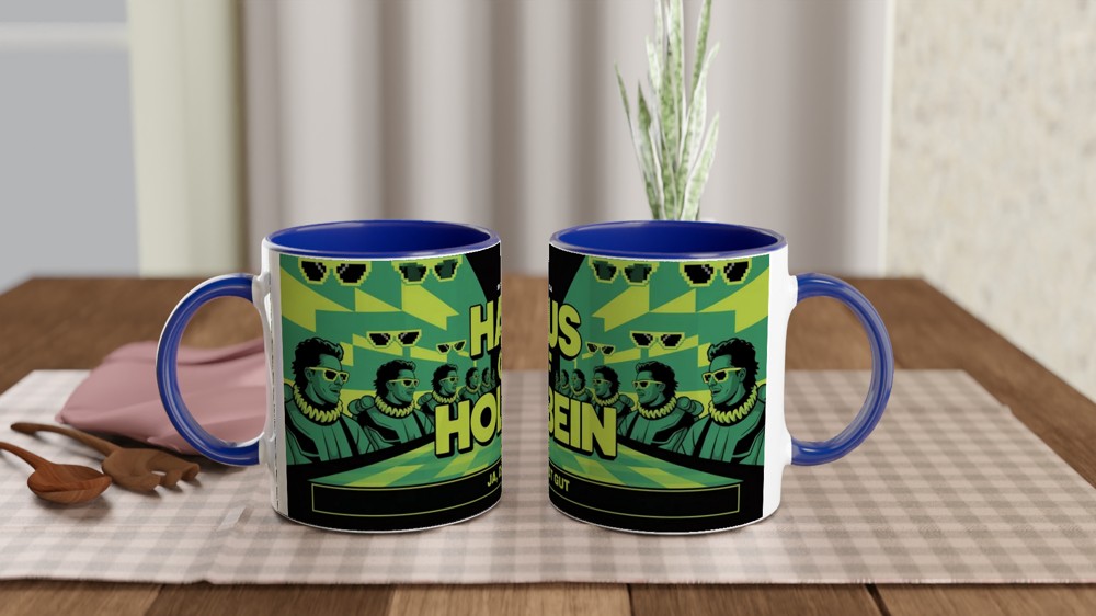 Six the Musical Mug | Haus of Holbein Gift | Theatre Lover Present | Neon Rave Musical Theatre Mug — view 4