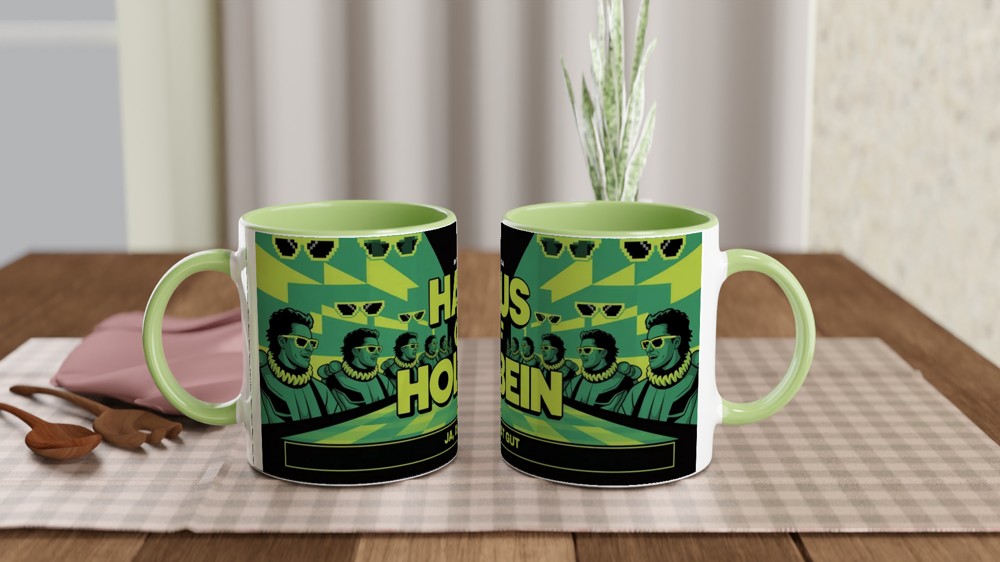 Six the Musical Mug | Haus of Holbein Gift | Theatre Lover Present | Neon Rave Musical Theatre Mug — view 5