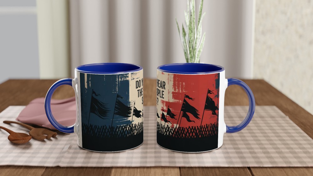 Les Miserables Mug | Do You Hear the People Sing Quote | Musical Theatre Gift | Barricade Design for Theatre Lovers — view 4