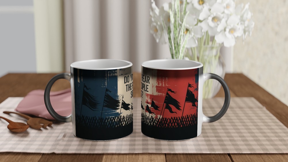 Les Miserables Mug | Do You Hear the People Sing Quote | Musical Theatre Gift | Barricade Design for Theatre Lovers — view 3