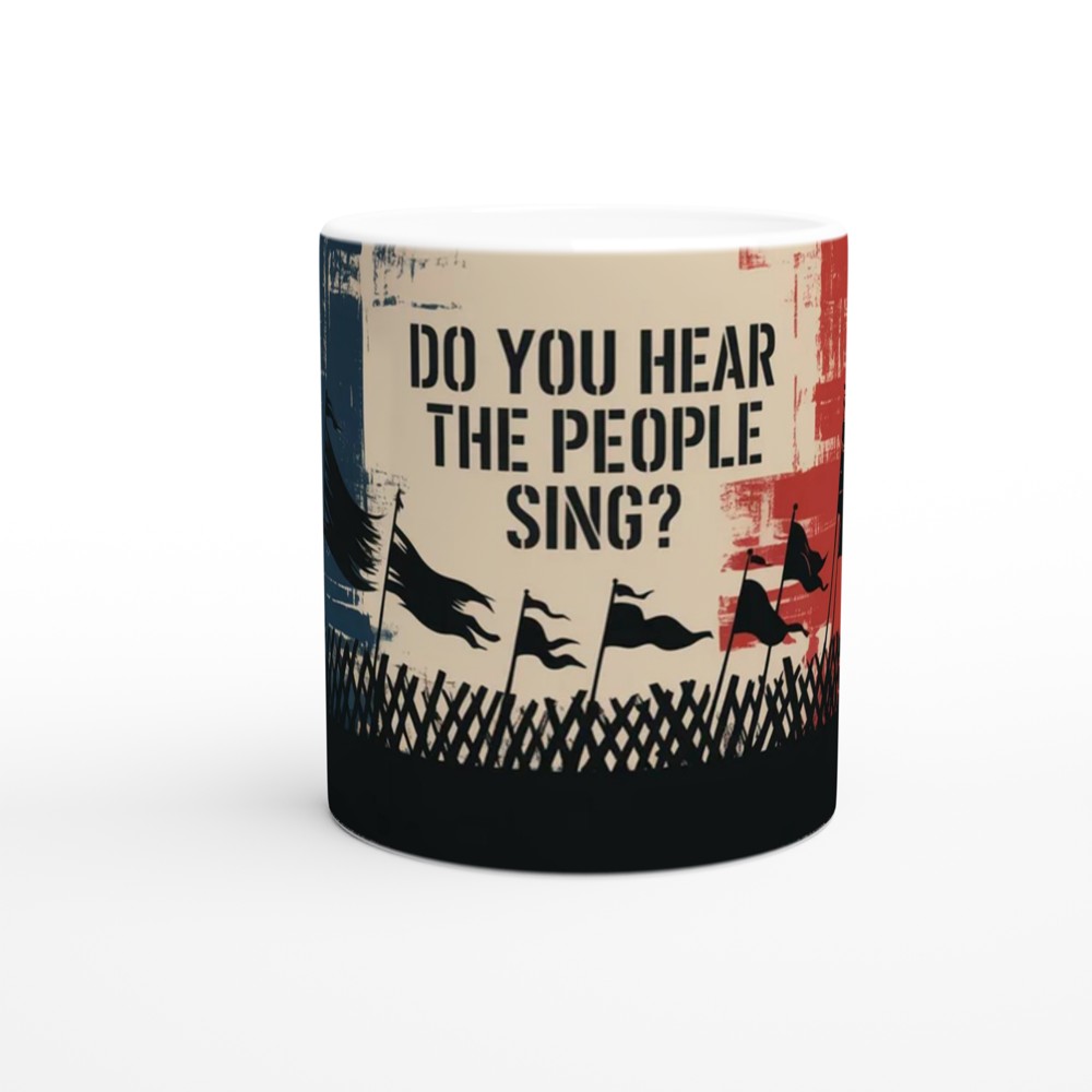 Les Miserables Mug | Do You Hear the People Sing Quote | Musical Theatre Gift | Barricade Design for Theatre Lovers — view 11