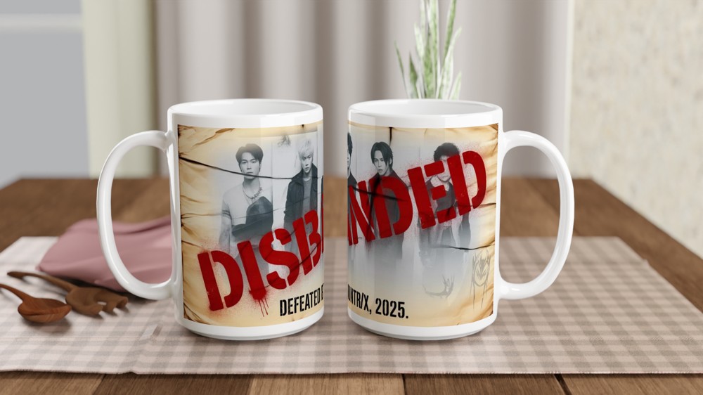 K-Pop Demon Hunters Mug | Saja Boys Wanted Poster Gift | K-Pop Fan Present | Disbanded Korean Pop Music Mug — view 2